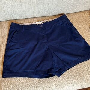 Crown and ivy carolina shorts navy blue chinos size 14P